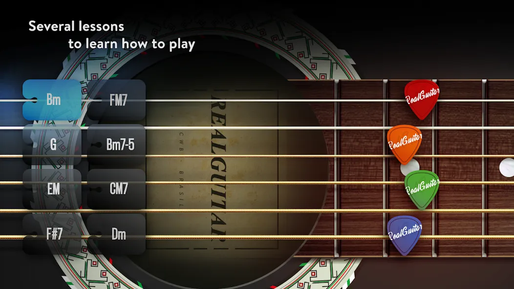 Real Guitar: lessons & chords (Реал Гитар) [МОД: Деньги, Монеты и Меню MOD] Screenshot 2