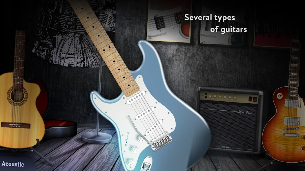 Real Guitar: lessons & chords (Реал Гитар) [МОД: Деньги, Монеты и Меню MOD] Screenshot 3