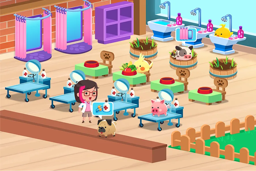 Animal Rescue: Pet Shop Story (Анимал Рескью) [МОД: Бесконечные деньги, Монеты и Мега MOD] Screenshot 5