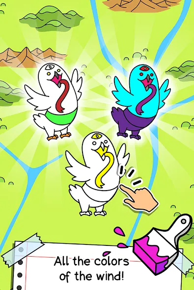 Birds Evolution: Merge Game (Брдс Эволюшн) [МОД: Деньги, Монеты и Меню MOD] Screenshot 3