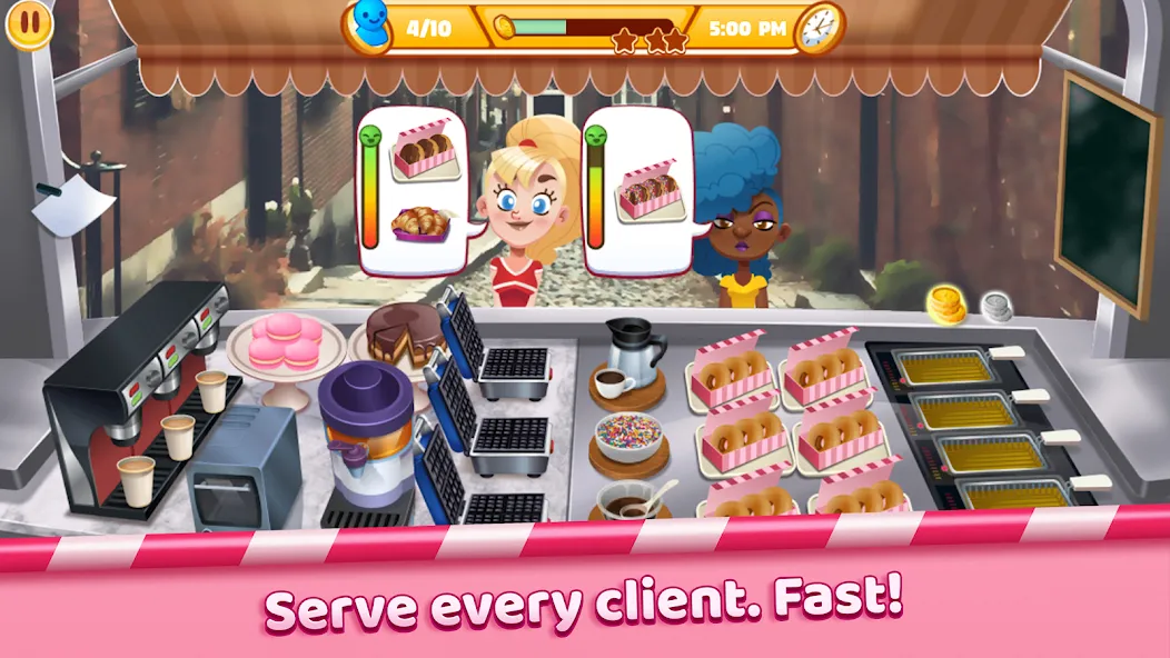 Boston Donut Truck: Food Game (Бостонский Донат Трак) [МОД: Деньги, Монеты и Меню MOD] Screenshot 2