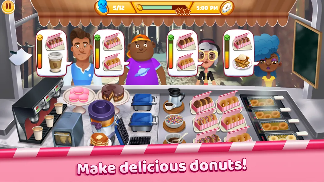 Boston Donut Truck: Food Game (Бостонский Донат Трак) [МОД: Деньги, Монеты и Меню MOD] Screenshot 5