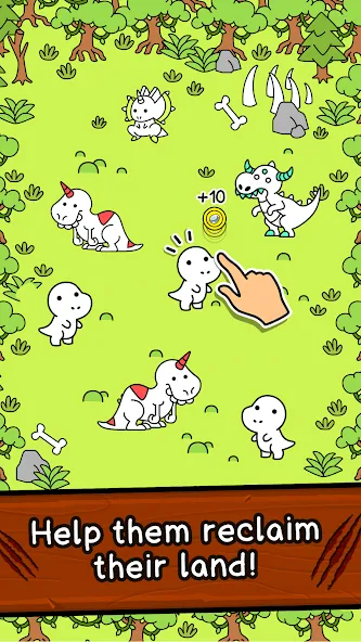 Dino Evolution: Dinosaur Game (Дино Эволюшн) [МОД: Много денег, Монет и Все открыто] Screenshot 2