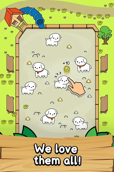Dog Evolution: Idle Merge Game (Дог Эволюшн) [МОД: Меню, Бесконечные монеты и Открытые уровни] Screenshot 2