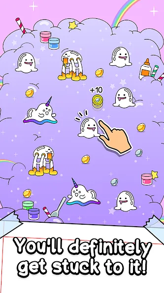 Slime Evolution: Merge ASMR (Слайм Эволюция) [МОД: Деньги, Монеты и Меню MOD] Screenshot 2