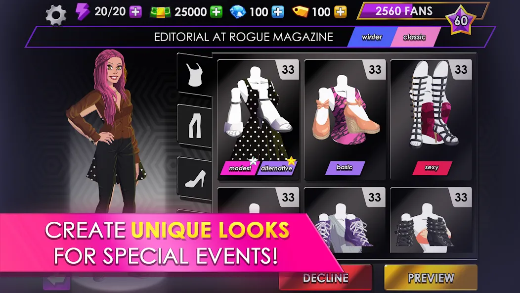 Fashion Fever: Dress Up Game (Фэшн Фивер) [МОД: Много монет, Открытые уровни и Мега MOD] Screenshot 2
