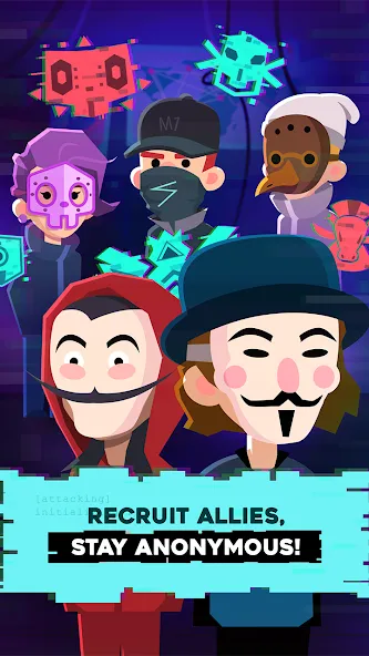 Hacking Hero: Hacker Clicker (Хакинг герой) [МОД: Деньги, Монеты и Меню MOD] Screenshot 3