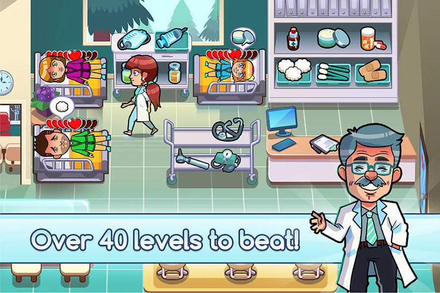 Hospital Dash Tycoon Simulator (Хоспиталь Даш Тайкун Симулятор) [МОД: Деньги, Монеты и Меню MOD] Screenshot 5