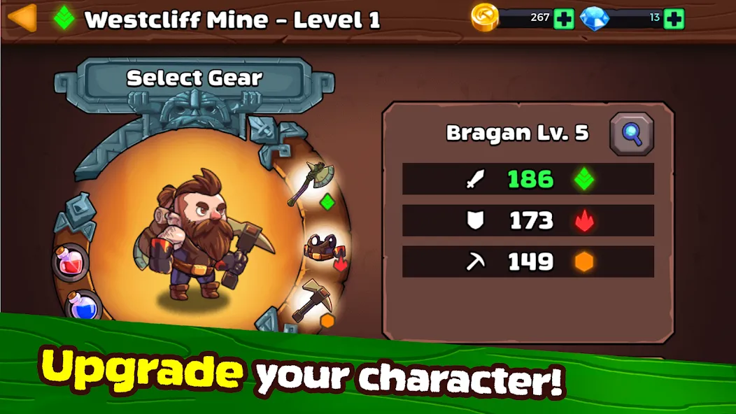 Mine Quest 2: RPG Mining Game (Мине Квест 2) [МОД: Бесконечные деньги, Монеты и Мега MOD] Screenshot 3