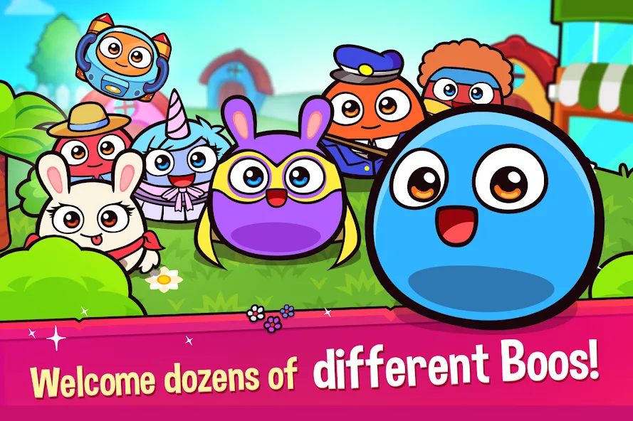 My Boo Town: City Builder Game (Май Бу Таун) [МОД: Много денег, Монет и Все открыто] Screenshot 1