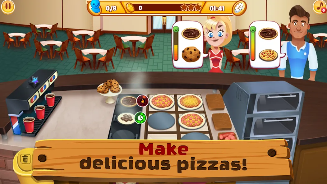 My Pizza Shop 2: Food Games (Мой Пиццерия 2) [МОД: Много денег, Монет и Все открыто] Screenshot 2