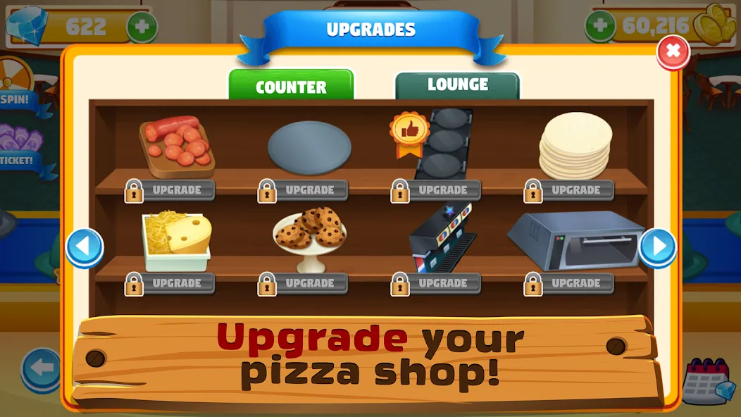 My Pizza Shop 2: Food Games (Мой Пиццерия 2) [МОД: Много денег, Монет и Все открыто] Screenshot 3