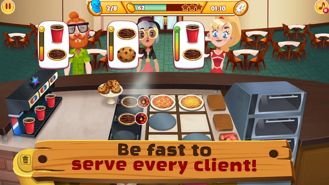 My Pizza Shop 2: Food Games (Мой Пиццерия 2) [МОД: Много денег, Монет и Все открыто] Screenshot 5