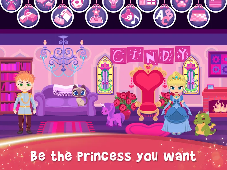 My Princess Castle: Doll Game (Мой Принцессин Замок) [МОД: Много монет, Открытые уровни и Мега MOD] Screenshot 1