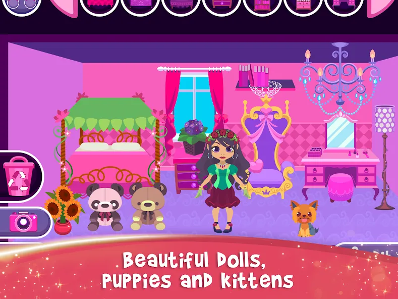 My Princess Castle: Doll Game (Мой Принцессин Замок) [МОД: Много монет, Открытые уровни и Мега MOD] Screenshot 4