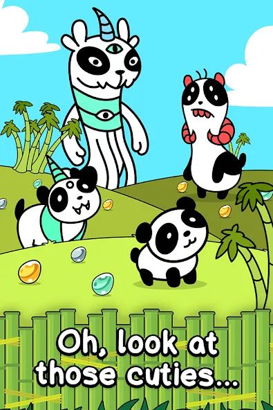 Panda Evolution: Idle Clicker (Панда Эволюция) [МОД: Много денег, Монет и Все открыто] Screenshot 1