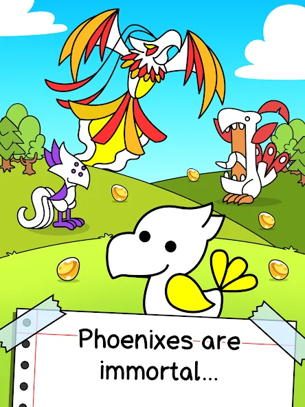 Phoenix Evolution: Idle Merge (Финикс Эволюция) [МОД: Все открыто, Дополнительные деньги и Меню MOD] Screenshot 5
