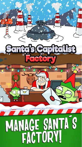 Santa’s Capitalist Factory [МОД: Все открыто, Дополнительные деньги и Меню MOD] Screenshot 1