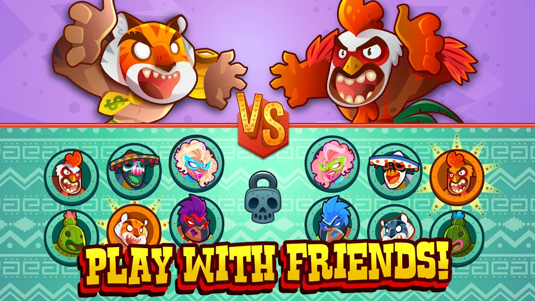 UFB Lucha Libre: Fight Game (УФБ Луча Либре) [МОД: Меню, Бесконечные монеты и Открытые уровни] Screenshot 3