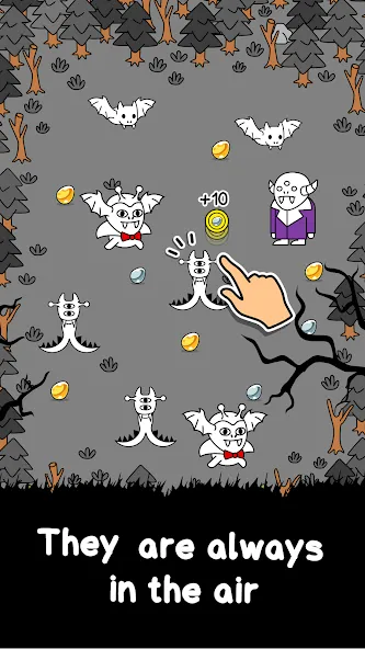Vampire Evolution: Idle Horror (Вампирская эволюция) [МОД: Много денег, Монет и Все открыто] Screenshot 2