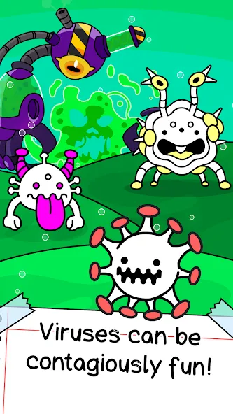 Virus Evolution: Merge Game (Вирус Эволюшн) [МОД: Много монет, Открытые уровни и Мега MOD] Screenshot 1