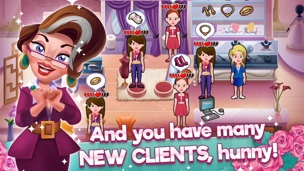 Wedding Salon Dash Bridal Shop (Свадебный салон Дэш Бутик невест) [МОД: Бесконечные деньги, Монеты и Мега MOD] Screenshot 2