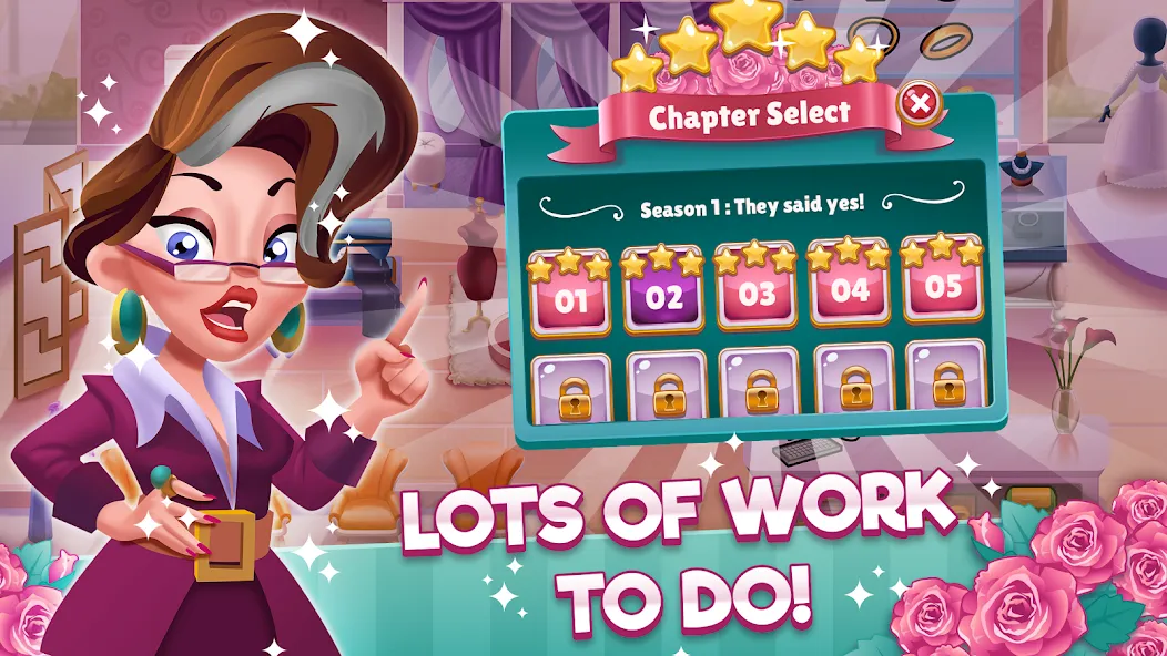 Wedding Salon Dash Bridal Shop (Свадебный салон Дэш Бутик невест) [МОД: Бесконечные деньги, Монеты и Мега MOD] Screenshot 4