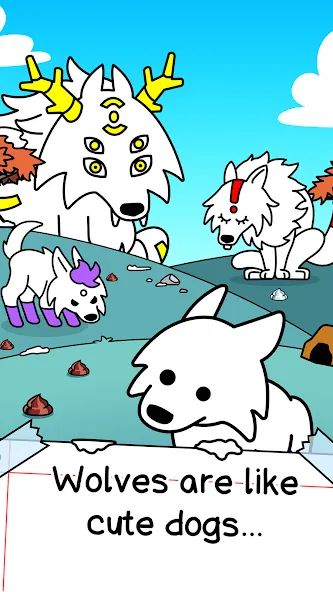 Wolf Evolution: Merge Wild Dog (Вульф Эволюшн) [МОД: Много монет, Открытые уровни и Мега MOD] Screenshot 1