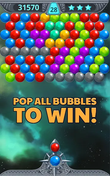 Bubble Shooter Space (Бубль шутер спейс) [МОД: Много монет, Открытые уровни и Мега MOD] Screenshot 4