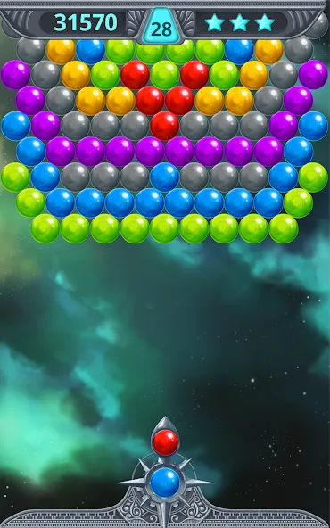Bubble Shooter Space (Бубль шутер спейс) [МОД: Много монет, Открытые уровни и Мега MOD] Screenshot 5