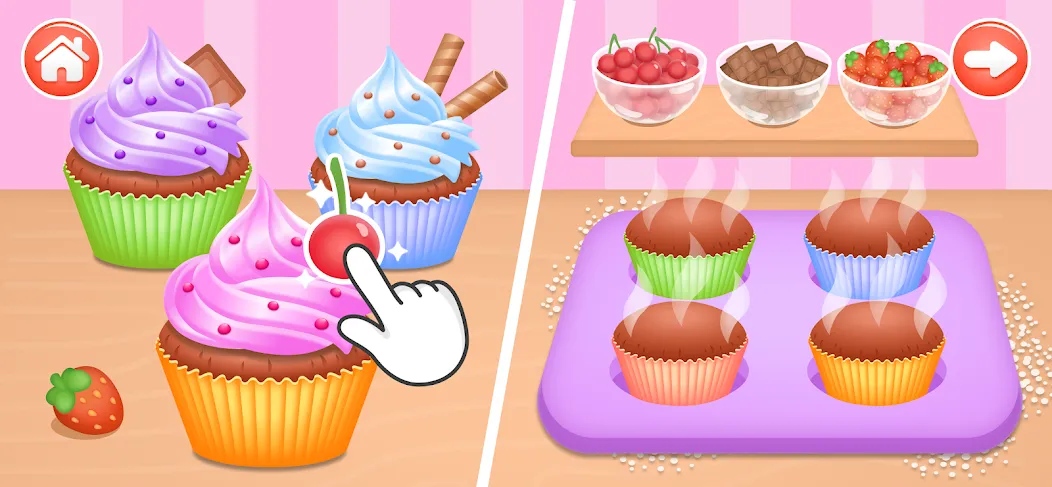 Kids Cooking Games 2+ Year Old [МОД: Меню, Бесконечные монеты и Открытые уровни] Screenshot 3