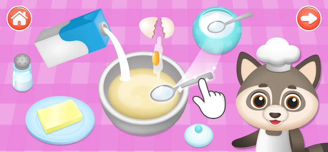Kids Cooking Games 2+ Year Old [МОД: Меню, Бесконечные монеты и Открытые уровни] Screenshot 4