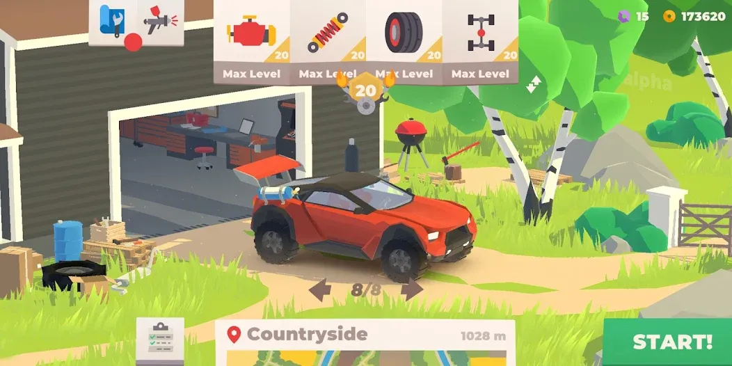 Hillside Drive: car racing (Хиллсайд Драйв Рейсинг) [МОД: Меню, Бесконечные монеты и Открытые уровни] Screenshot 5