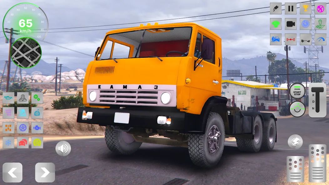 KAMAZ: Ultimate Russian Truck [МОД: Все открыто, Дополнительные деньги и Меню MOD] Screenshot 1