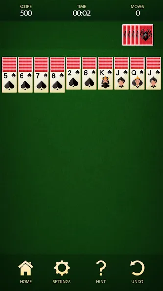Spider Solitaire: Card Game (Спайдер Солитер) [МОД: Все открыто, Дополнительные деньги и Меню MOD] Screenshot 1