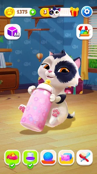 My Cat - Virtual pet simulator (Мой кот) [МОД: Много денег, Монет и Все открыто] Screenshot 2