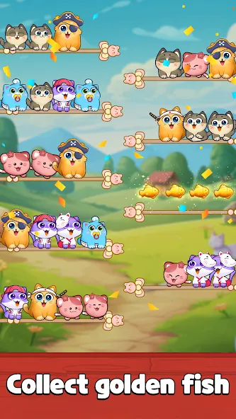 Cat Sort Puzzle: Cute Pet Game [МОД: Много денег, Монет и Все открыто] Screenshot 3