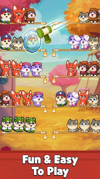 Cat Sort Puzzle: Cute Pet Game [МОД: Много денег, Монет и Все открыто] Screenshot 4
