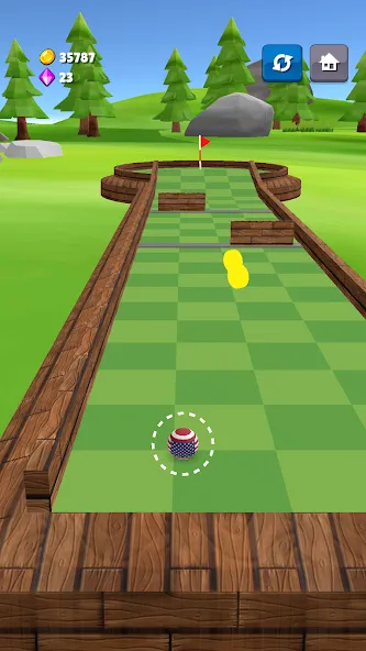 Mini Golf Game - Putt Putt 3D (Мини Гольф Челлендж) [МОД: Меню, Бесконечные монеты и Открытые уровни] Screenshot 1
