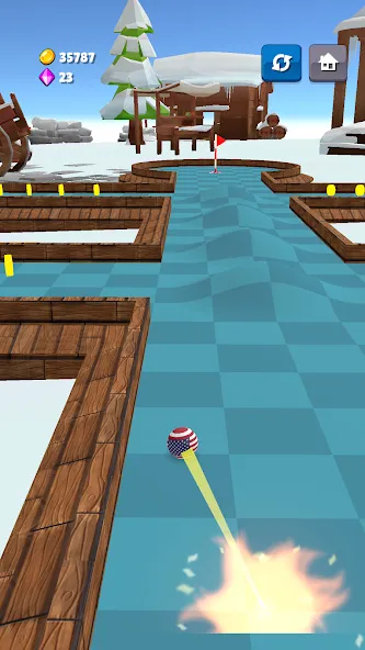 Mini Golf Game - Putt Putt 3D (Мини Гольф Челлендж) [МОД: Меню, Бесконечные монеты и Открытые уровни] Screenshot 3