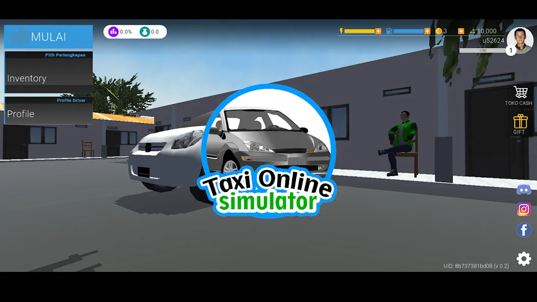 Taxi Online Simulator ID (Такси онлайн симулятор ) [МОД: Деньги, Монеты и Меню MOD] Screenshot 1