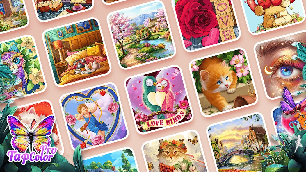 Tap Color Pro: Color By Number (Тап Колор Про) [МОД: Все открыто, Дополнительные деньги и Меню MOD] Screenshot 3