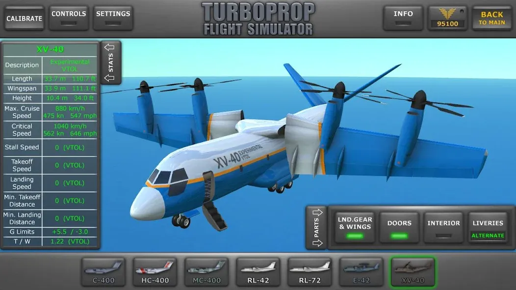 Turboprop Flight Simulator (Турбовинтовой симулятор полета 3D) [МОД: Деньги, Монеты и Меню MOD] Screenshot 1