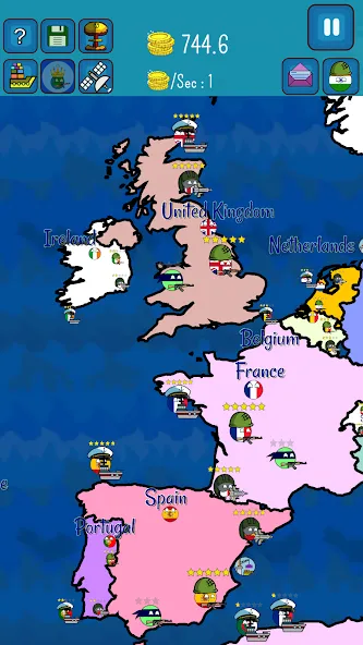Dictators : No Peace (Диктаторс) [МОД: Много денег, Монет и Все открыто] Screenshot 2