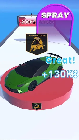 Get the Supercar 3D (Гет зе Суперкар 3Д) [МОД: Все открыто, Дополнительные деньги и Меню MOD] Screenshot 1