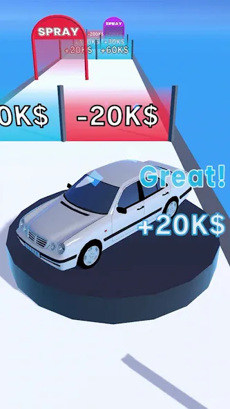 Get the Supercar 3D (Гет зе Суперкар 3Д) [МОД: Все открыто, Дополнительные деньги и Меню MOD] Screenshot 4