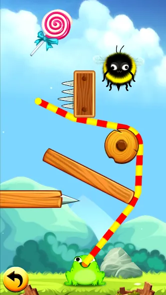 Frog Thife: Candy Thief Puzzle (Фрог Тифе) [МОД: Меню, Бесконечные монеты и Открытые уровни] Screenshot 3