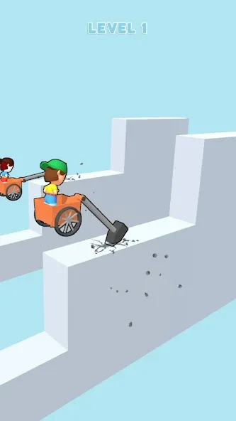 Hammer Race 3D (Хаммер Рейс 3D) [МОД: Бесконечные деньги, Монеты и Мега MOD] Screenshot 3