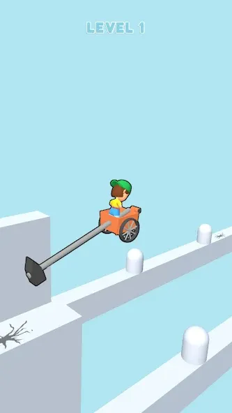 Hammer Race 3D (Хаммер Рейс 3D) [МОД: Бесконечные деньги, Монеты и Мега MOD] Screenshot 4