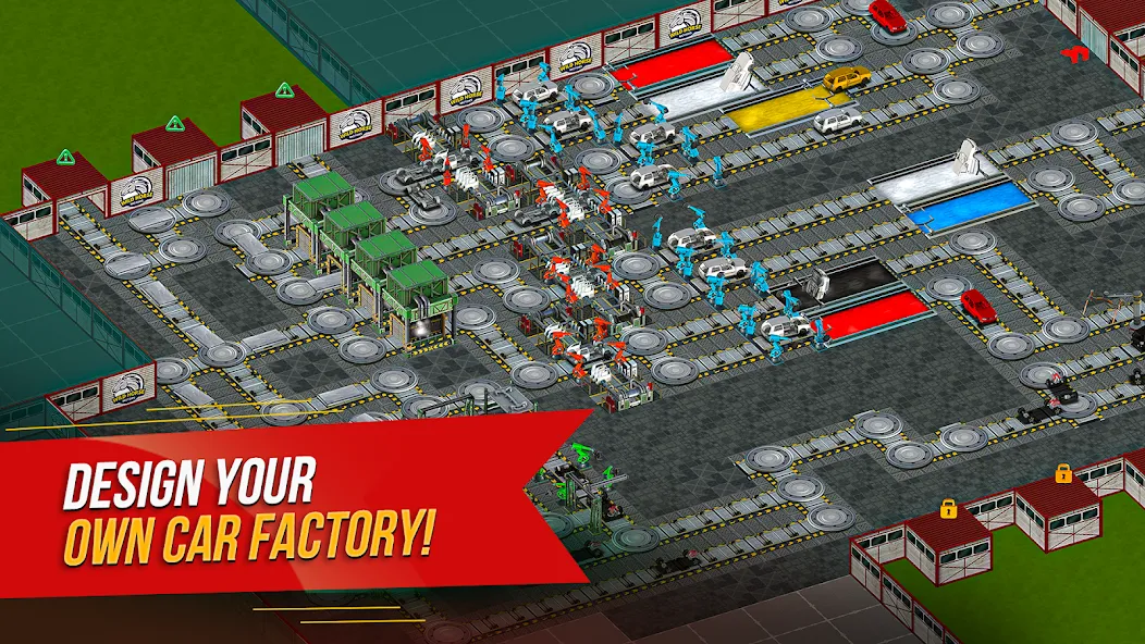 Car Factory Simulator [МОД: Меню, Бесконечные монеты и Открытые уровни] Screenshot 1